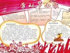 五一勞動(dòng)節(jié)小報(bào)手抄報(bào)模板大全