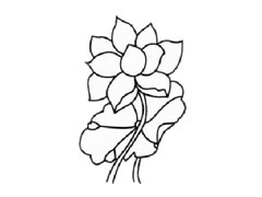 荷花兒童簡(jiǎn)筆畫步驟圖示
