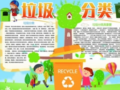 垃圾分類(lèi)小報(bào)模板