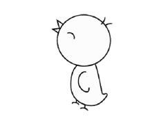 小雞兒童簡(jiǎn)筆畫(huà)步驟圖示