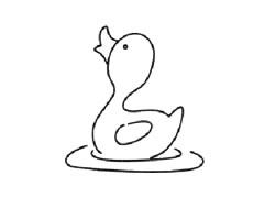 鴨子簡筆畫創(chuàng)作步驟圖示