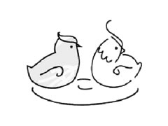 鴛鴦簡(jiǎn)筆畫創(chuàng)作步驟圖示