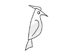 啄木鳥(niǎo)兒童簡(jiǎn)筆畫(huà)步驟圖示