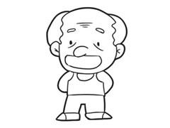 爺爺簡筆畫創(chuàng)作步驟圖示