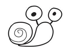 蝸牛簡(jiǎn)筆畫創(chuàng)作步驟圖示