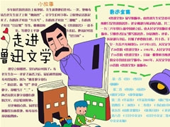 走進(jìn)魯迅文學(xué)手抄報模板