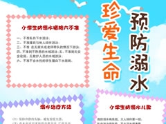 珍愛生命預(yù)防溺水手抄報模板