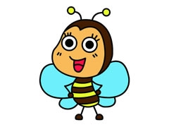 蜜蜂簡(jiǎn)筆畫彩圖稿大全