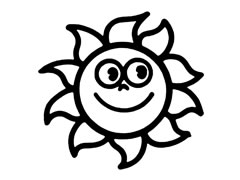 太陽兒童簡筆畫步驟圖示