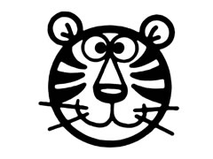 老虎兒童簡筆畫步驟圖示