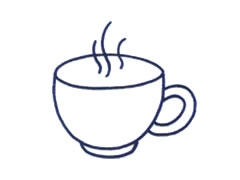 茶杯簡筆畫繪制步驟圖示