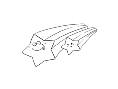 星星簡(jiǎn)筆畫繪制步驟圖示