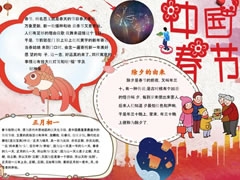中國春節(jié)手抄報模板