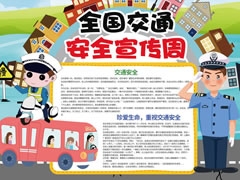 全國(guó)交通安全宣傳周手抄報(bào)模板