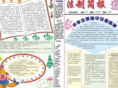 法制簡報(bào)手抄報(bào)模板