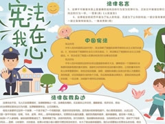 憲法在我心中手抄報(bào)模板