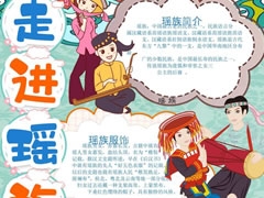 走進(jìn)瑤族手抄報(bào)模板