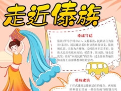 傣族手抄報模板