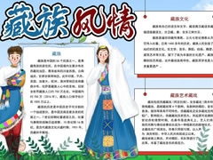 藏族風(fēng)情手抄報(bào)模板
