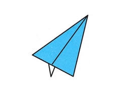紙飛機(jī)簡(jiǎn)筆畫分步繪制圖示