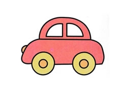 轎車簡(jiǎn)筆畫(huà)分步繪制圖示
