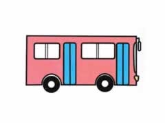 公共汽車簡(jiǎn)筆畫(huà)分步繪制圖示