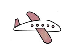 客機(jī)簡(jiǎn)筆畫分步繪制圖示