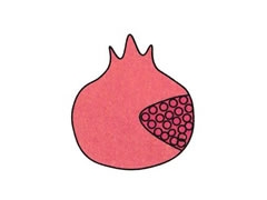 石榴簡(jiǎn)筆畫分步繪制圖示