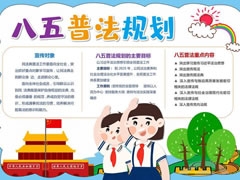 八五普法規(guī)劃手抄報(bào)模板