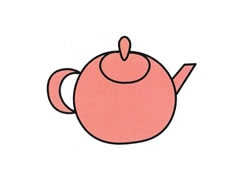 茶壺簡筆畫分步繪制圖示