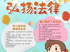 弘揚法律手抄報模板