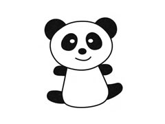 簡(jiǎn)筆畫(huà)熊貓畫(huà)法步驟圖示