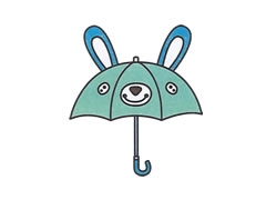 簡筆畫雨傘畫法步驟圖示