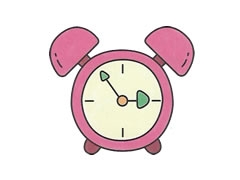 簡筆畫鬧鐘畫法步驟圖示