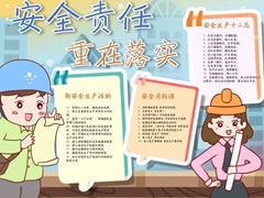 安全責(zé)任重在落實手抄報模板