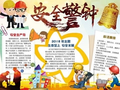 安全生產(chǎn)警鐘手抄報模板
