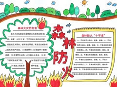 森林防火手抄報(bào)模板（第一版）