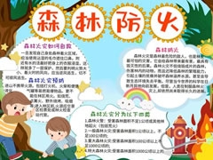 森林防火手抄報(bào)模板（第四版）