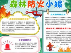 森林防火小報(bào)模板