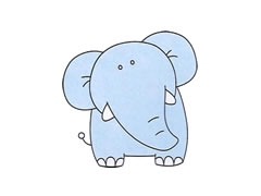 簡(jiǎn)筆畫(huà)大象畫(huà)法步驟圖示