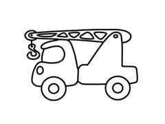 簡(jiǎn)筆畫吊車分步繪制