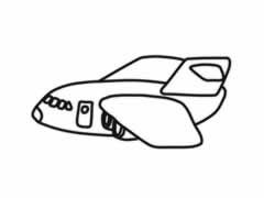 運(yùn)輸機(jī)簡(jiǎn)筆畫(huà)分步繪制圖示