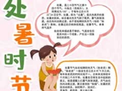 處暑時(shí)節(jié)手抄報(bào)內(nèi)容模板