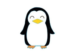 企鵝幼兒簡(jiǎn)筆畫分步畫法圖示