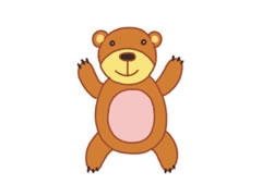 狗熊幼兒簡筆畫分步畫法圖示