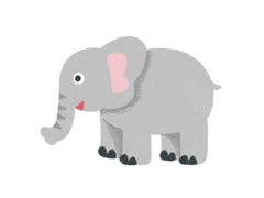 大象幼兒簡(jiǎn)筆畫(huà)分步畫(huà)法圖示