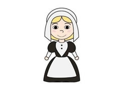 朝圣女孩簡(jiǎn)筆畫(huà)分步繪制圖示