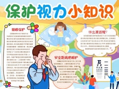 保護(hù)視力小知識(shí)手抄報(bào)內(nèi)容模板