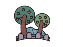 果園簡(jiǎn)筆畫繪制步驟圖示
