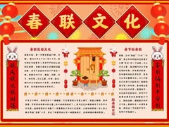 春聯(lián)文化手抄報內(nèi)容模板